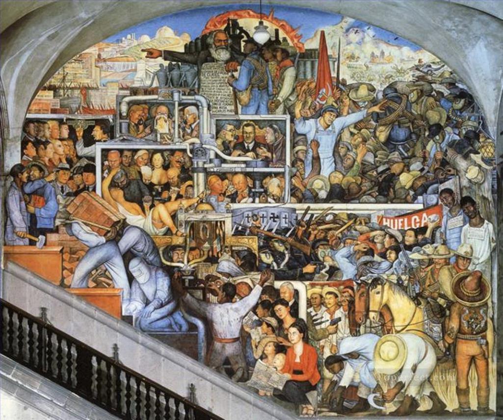 el mundo de hoy y de mañana 1935 Diego Rivera Pintura al óleo